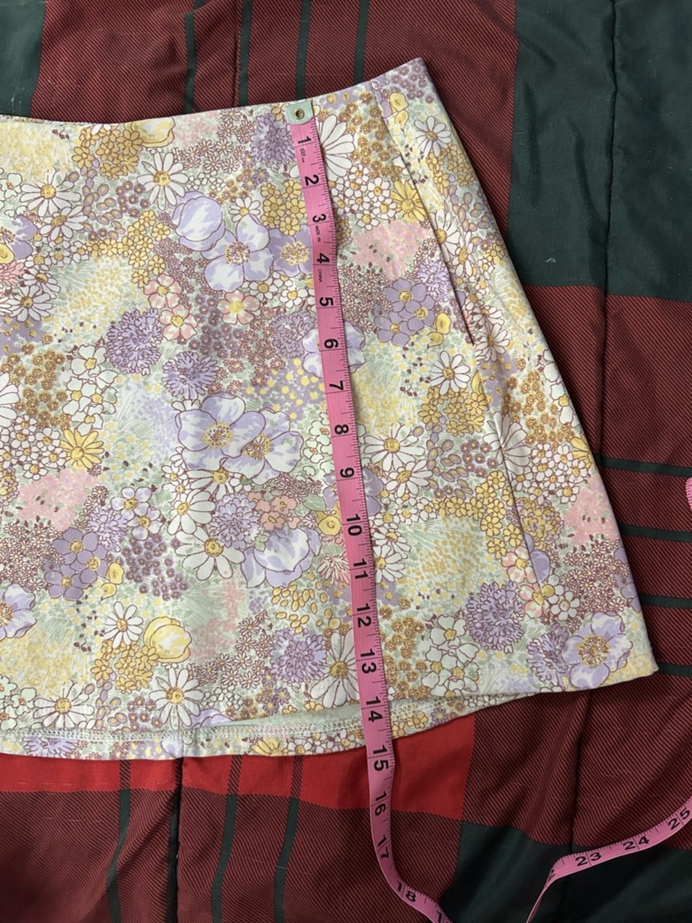 Altar'd State Lavender & Cream Floral Mini Skirt - Picture 10 of 12